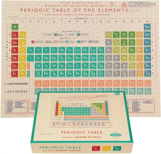 Jigsaw puzzle (1000 pieces) - Periodic Table by REX LONDON, thebookchart.com