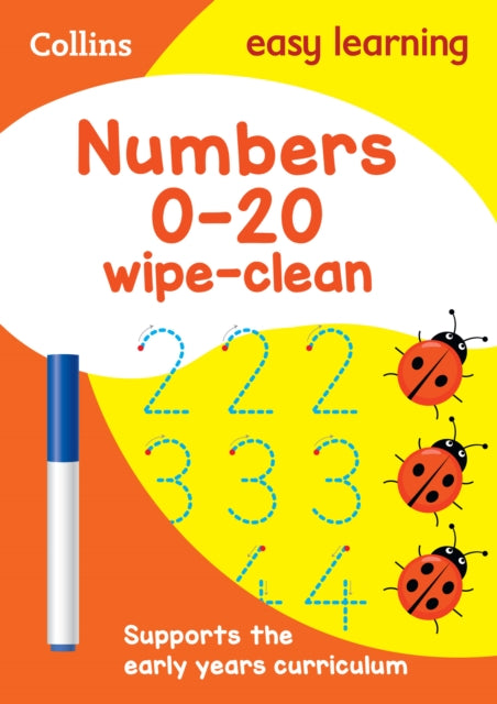 Numbers 0-20 Age 3-5 Wipe Clean Activity Book: Ideal for Home Learning by Collins Easy Learning, thebookchart.com