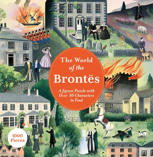 The World of the Brontes: A 1000-piece Jigsaw Puzzle by Amber Adams, thebookchart.com