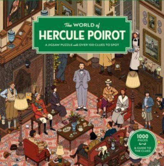 The World of Hercule Poirot: A 1000-piece jigsaw puzzle with over 100 clues to spot: The perfect family gift for fans of Agatha Christie by Agatha Christie Ltd, thebookchart.com