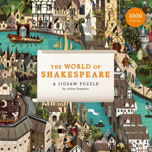 The World of Shakespeare: 1000-Piece Jigsaw Puzzle by Adam Simpson, thebookchart.com
