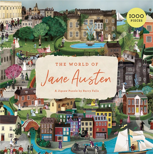 The World of Jane Austen: A Jigsaw Puzzle with 60 Characters and Great Houses to Find by John Mullan, thebookchart.com