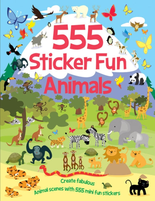 555 Sticker Fun - Animals Activity Book by Susan Mayes, thebookchart.com