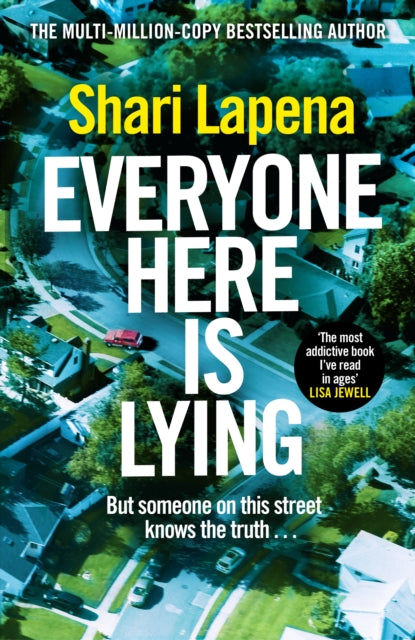 Everyone Here is Lying by Shari Lapena, thebookchart.com