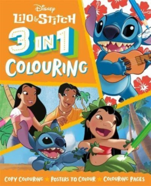 Disney Lilo & Stitch: 3 in 1 Colouring by Walt Disney, thebookchart.com