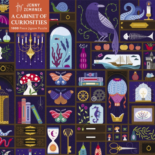 Adult Jigsaw Puzzle: Jenny Zemanek: A Cabinet of Curiosities: 1000-piece Jigsaw Puzzles by Flame Tree Studio, thebookchart.com