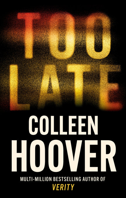 Too Late by Colleen Hoover, thebookchart.com